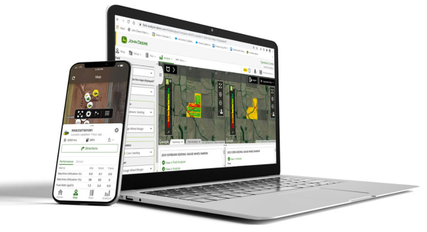 The new, look, feel and navigation of the John Deere Operations Center makes it easier to use and provides a more consistent user experience with the mobile version (MyOperations has been renamed Operations Center mobile, the mobile version of John Deere's flagship digital product). 