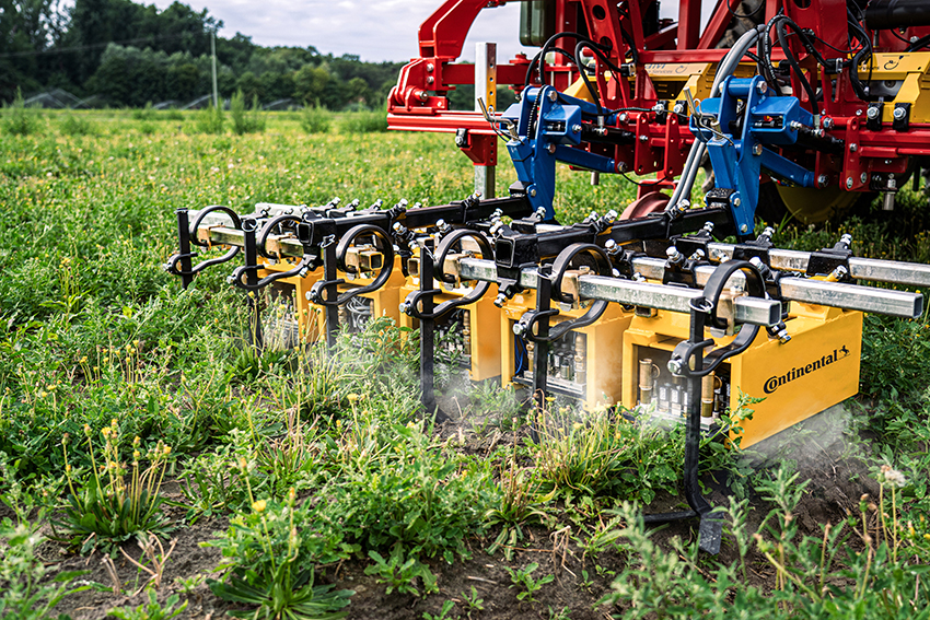Continental’s Weed Control System detects and eliminates weeds organically with high precision using boiling water.